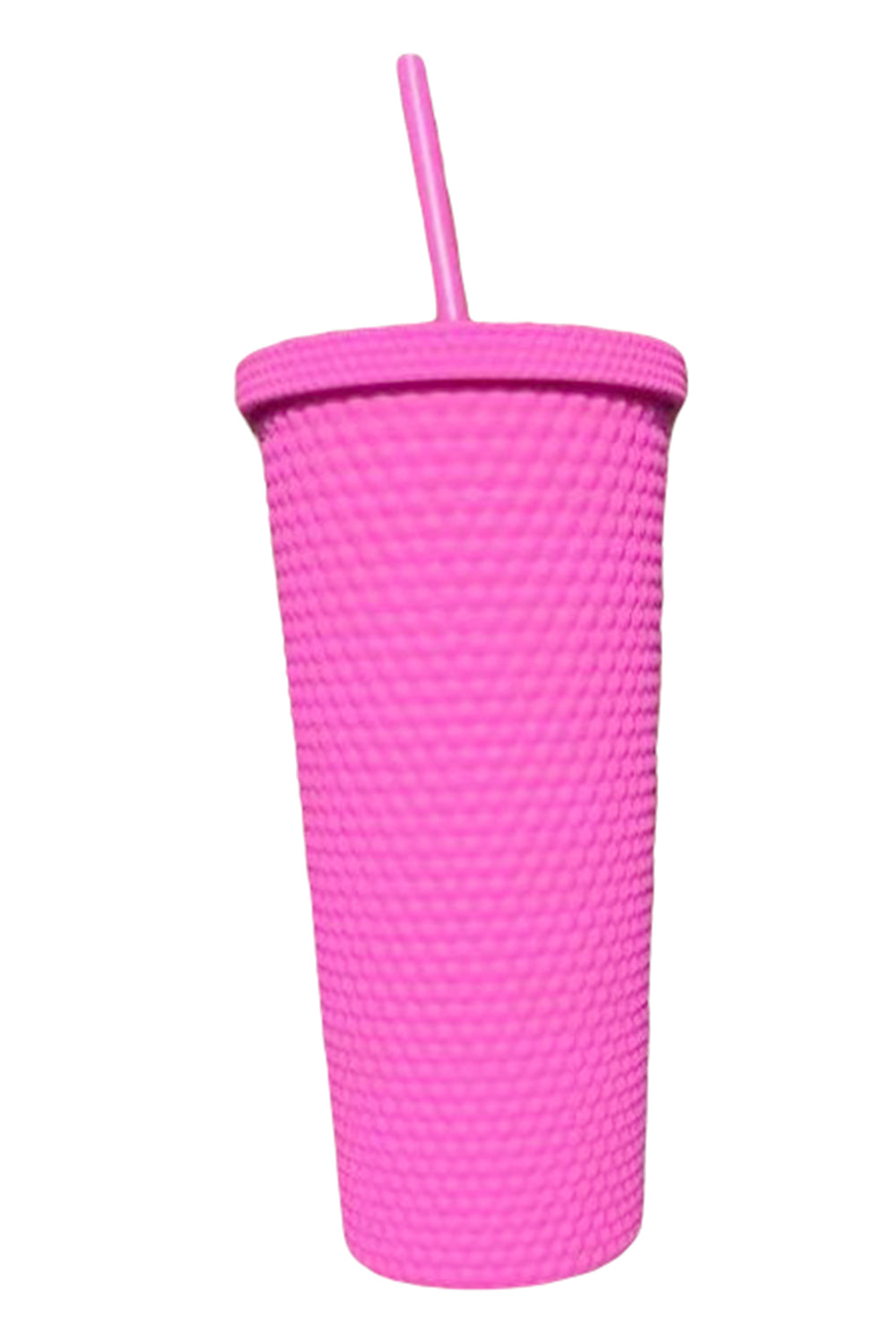 Red Reusable Matte Diamond Tumbler Cup 24oz