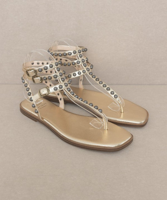 Oaklyn Studded Gladiator Sandal