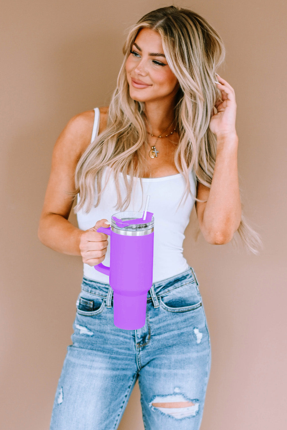 Purple 304 Stainless Steel Double Insulated Cup 40oz