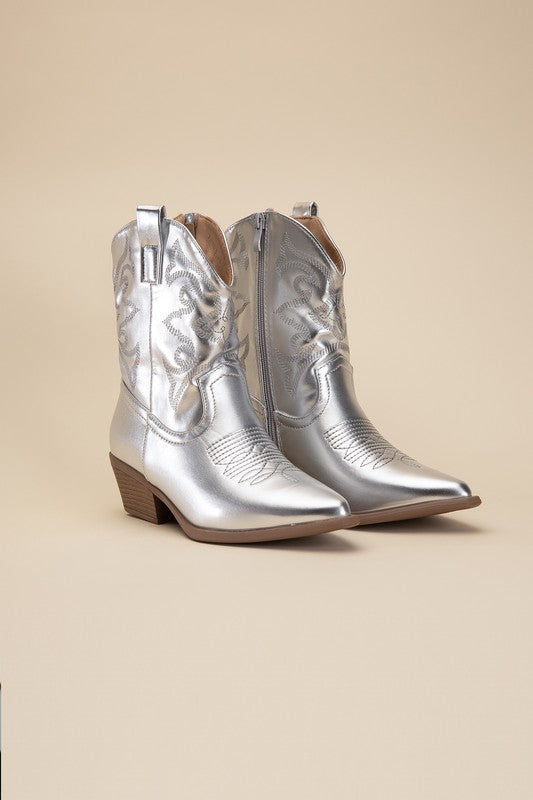 GOLD WESTERN BOOTIES