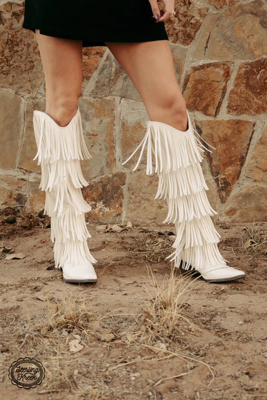 Frosted Fringe Boots