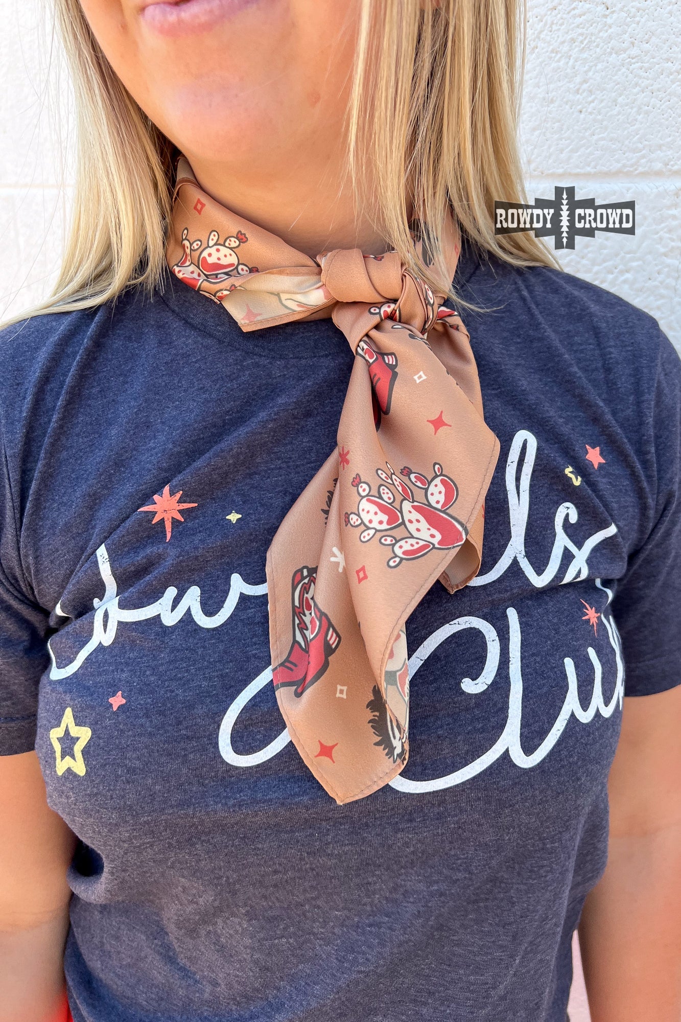 SMALL Cowgirls Club Wild Rag/ Scarf