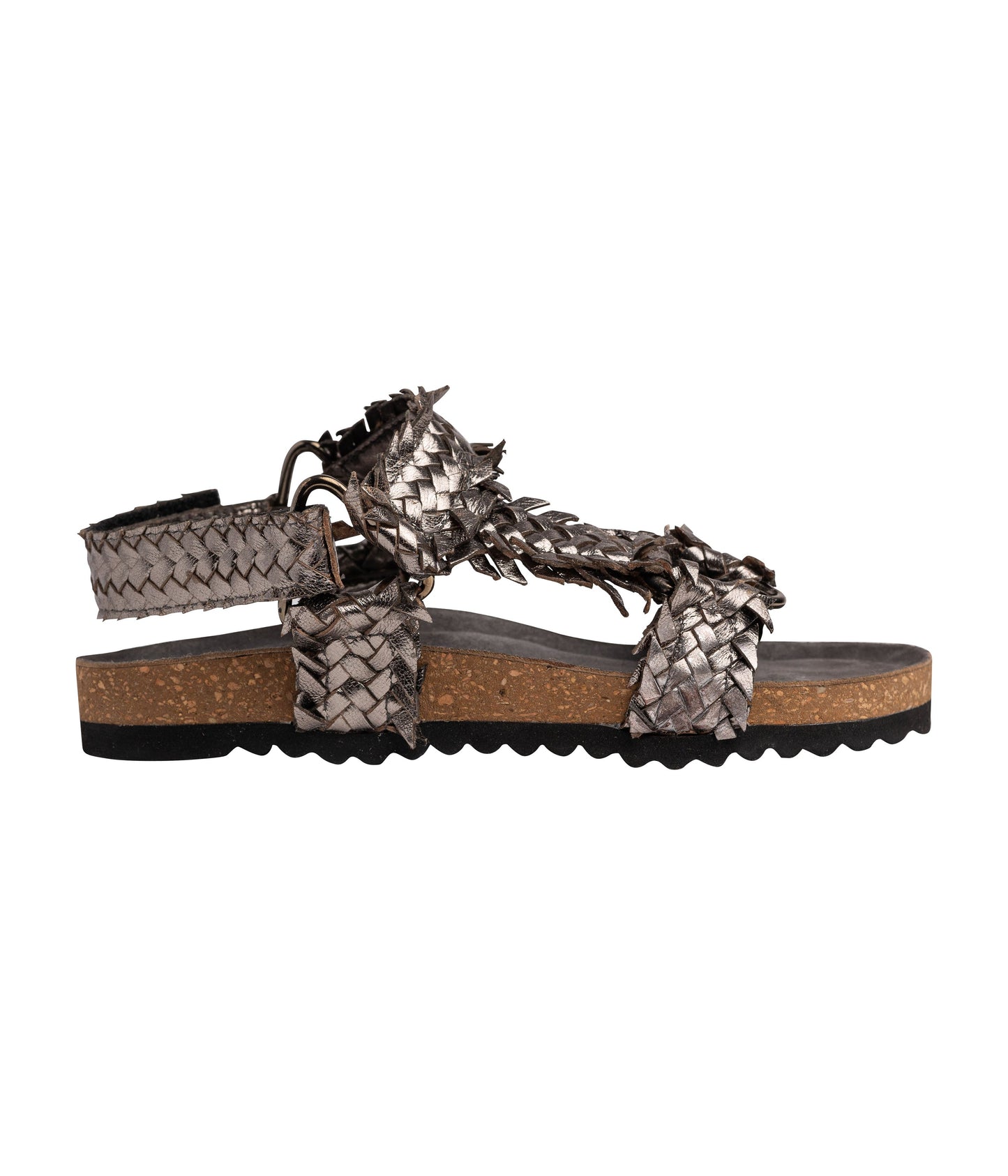 River Dance Woven Sandal in Pewter