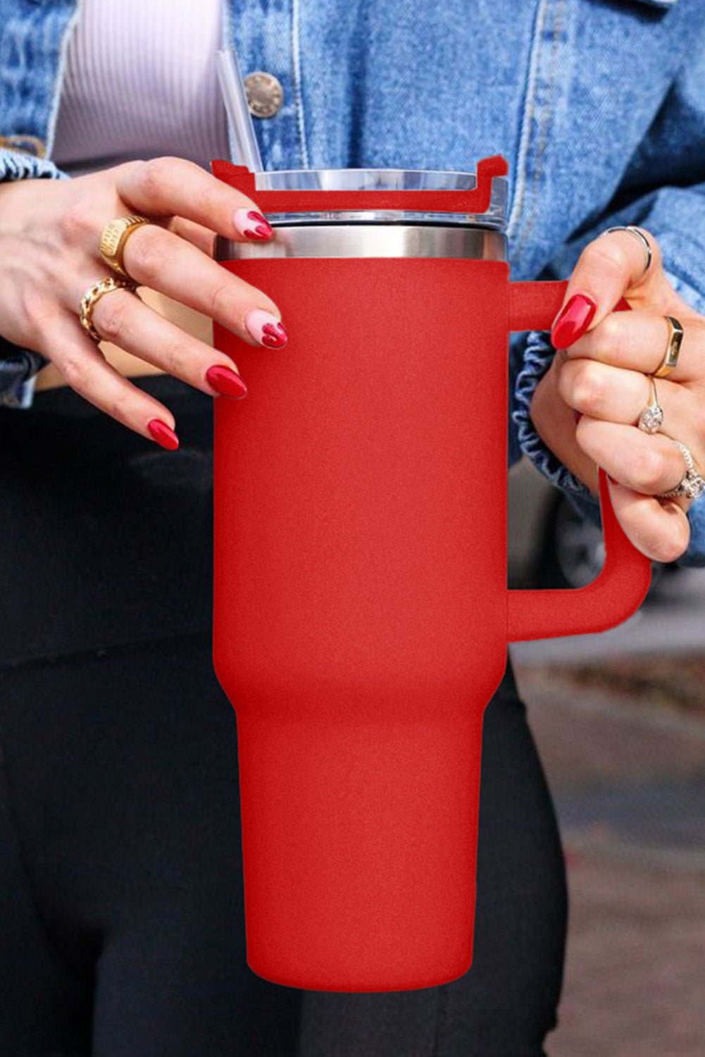 Red 304 Stainless Steel Double Insulated Cup 40oz