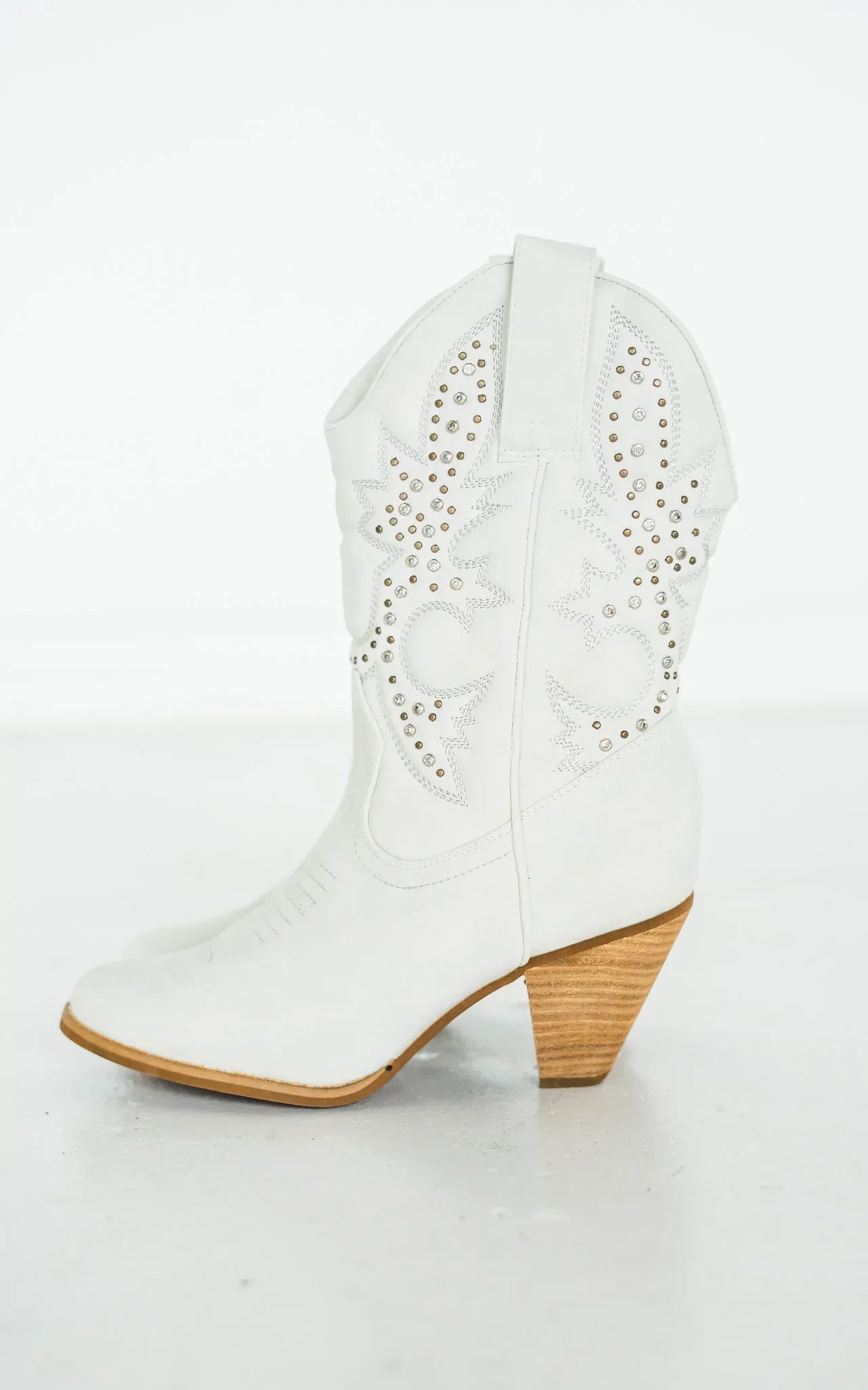 Houston Western Boots in White - Rural Haze