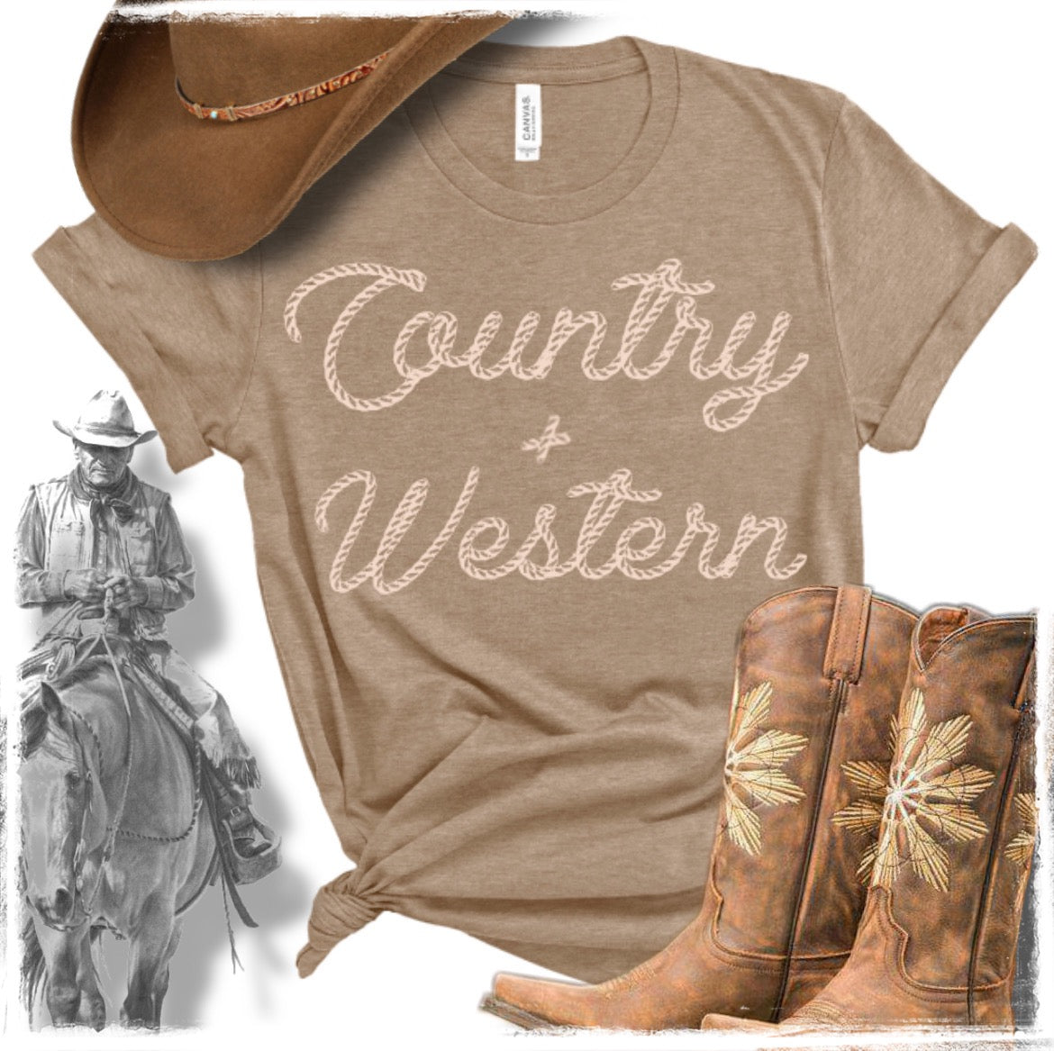 COUNTRY + WESTERN TEE