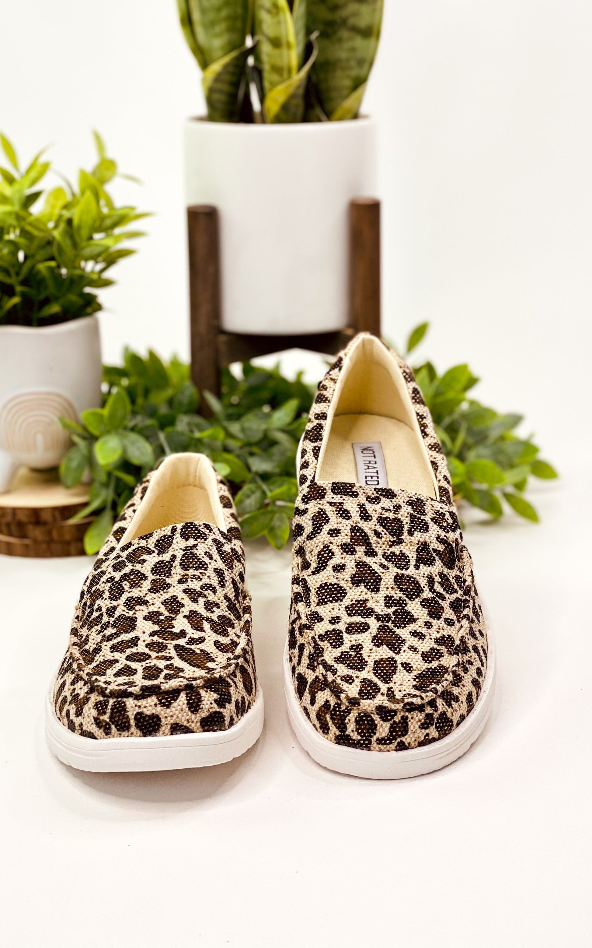 Not Rated Maya Sneakers in Leopard - Rural Haze