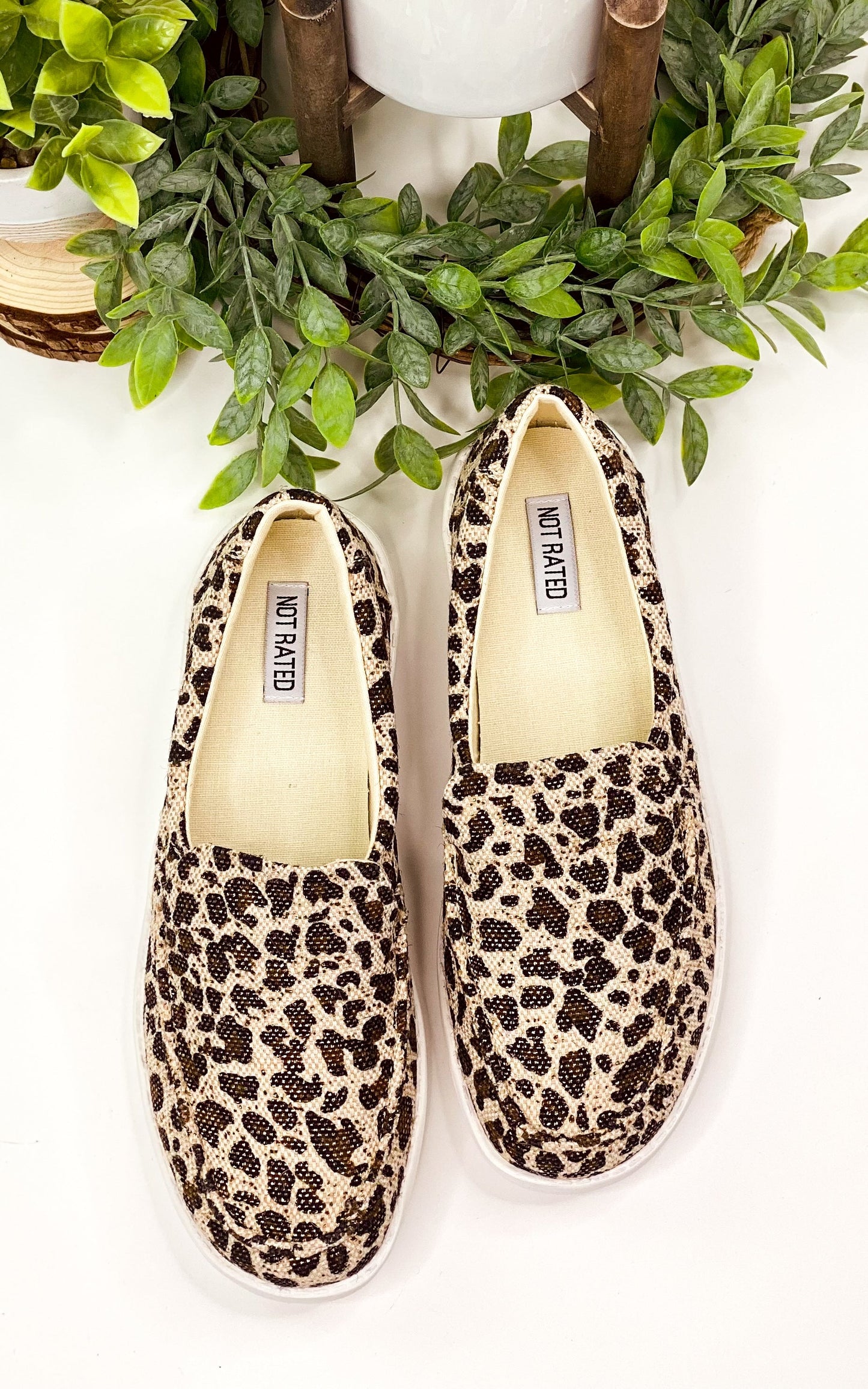 Not Rated Maya Sneakers in Leopard - Rural Haze