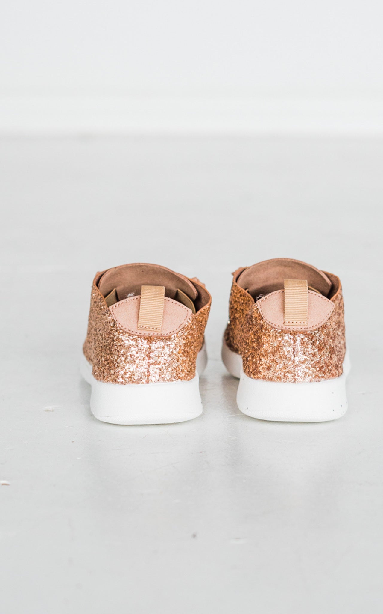 Not Rated Glitter Sneaker in Rose Gold - Rural Haze