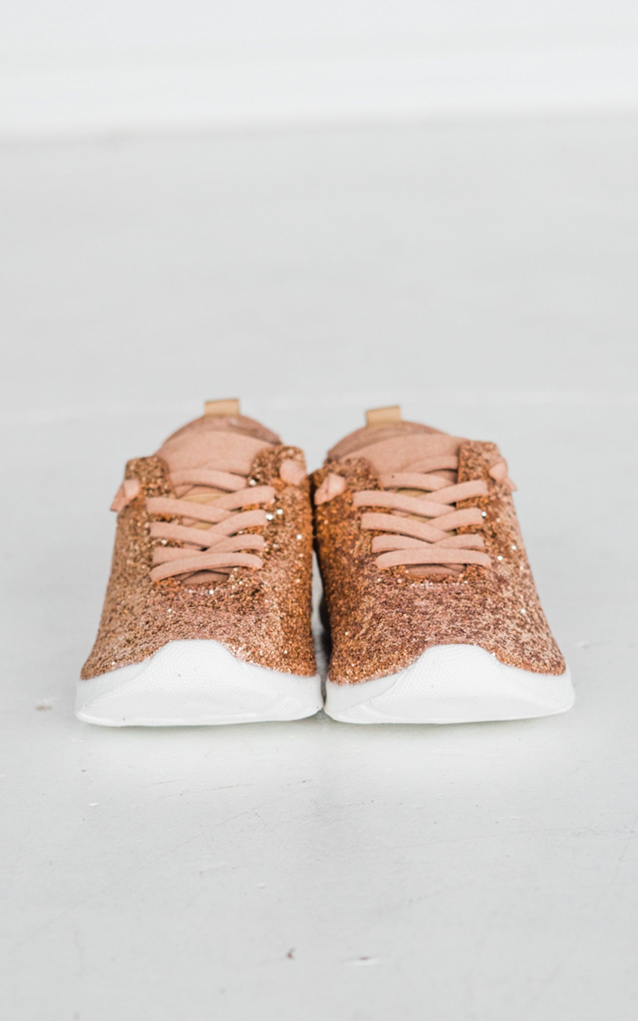 Not Rated Glitter Sneaker in Rose Gold - Rural Haze