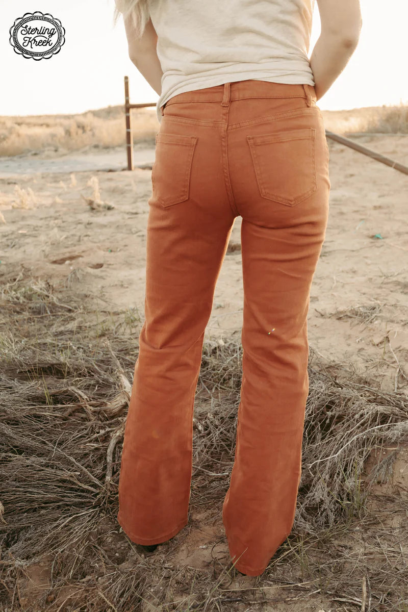 WALKING WEST DENIM RUST