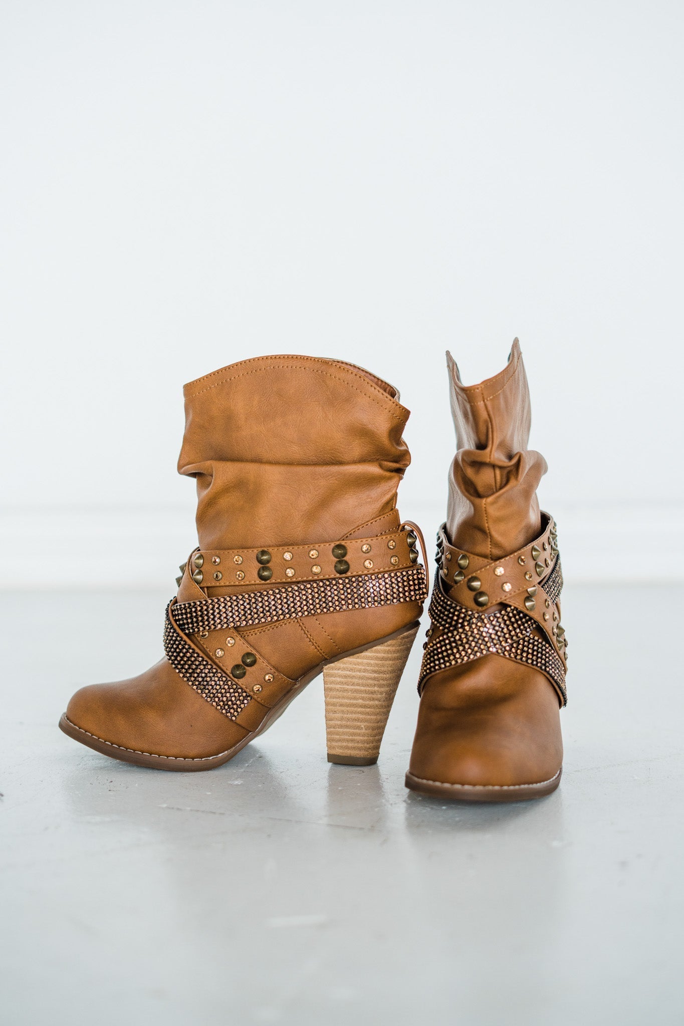 Short Change Booties in Tan - Rural Haze