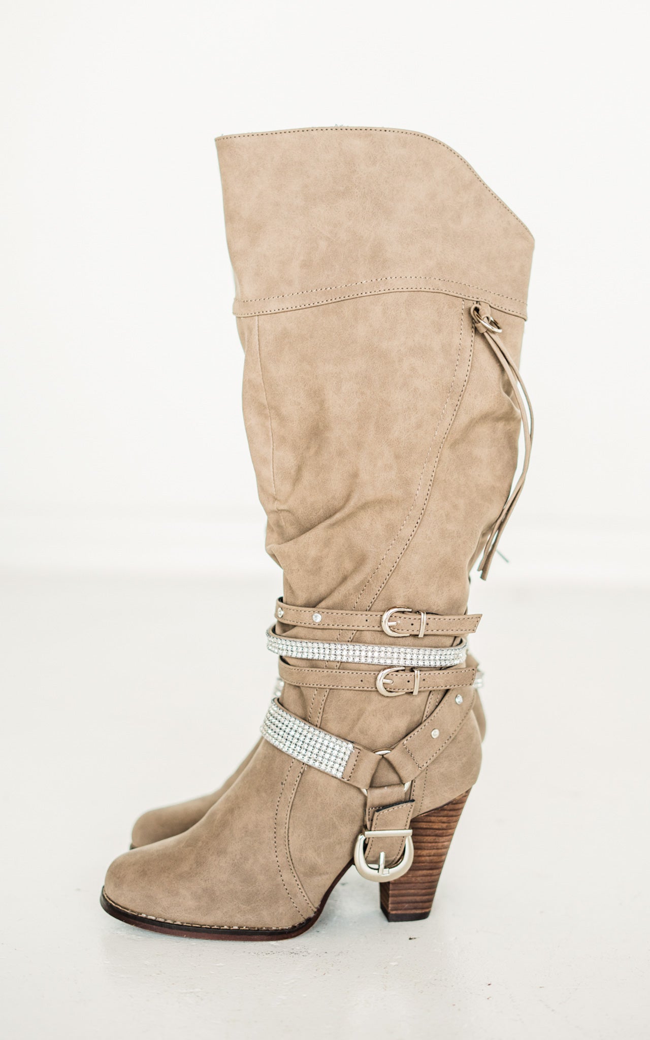 Stacey Boots in Taupe - Rural Haze