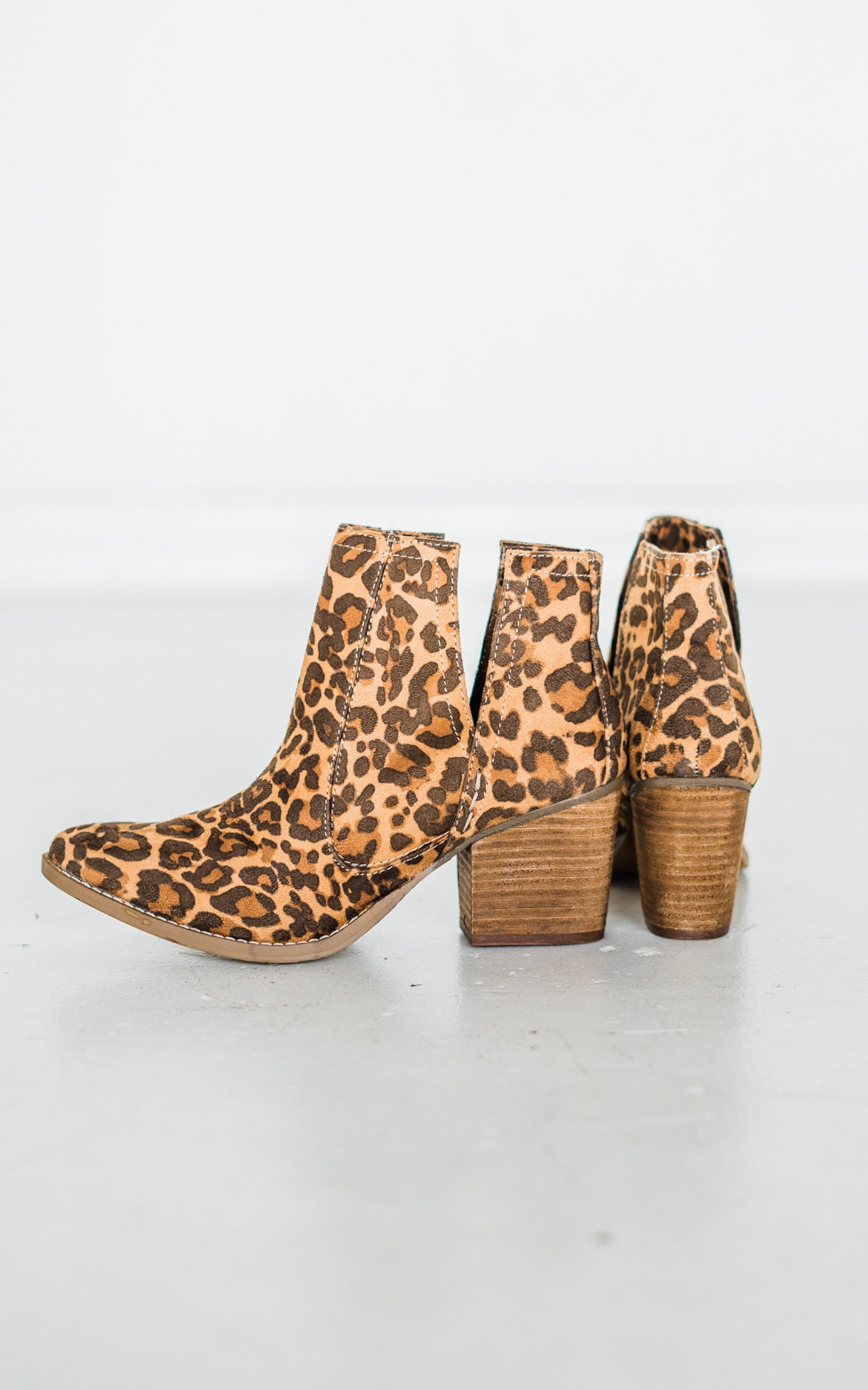 Not Rated Tarim Booties in Leopard - Rural Haze