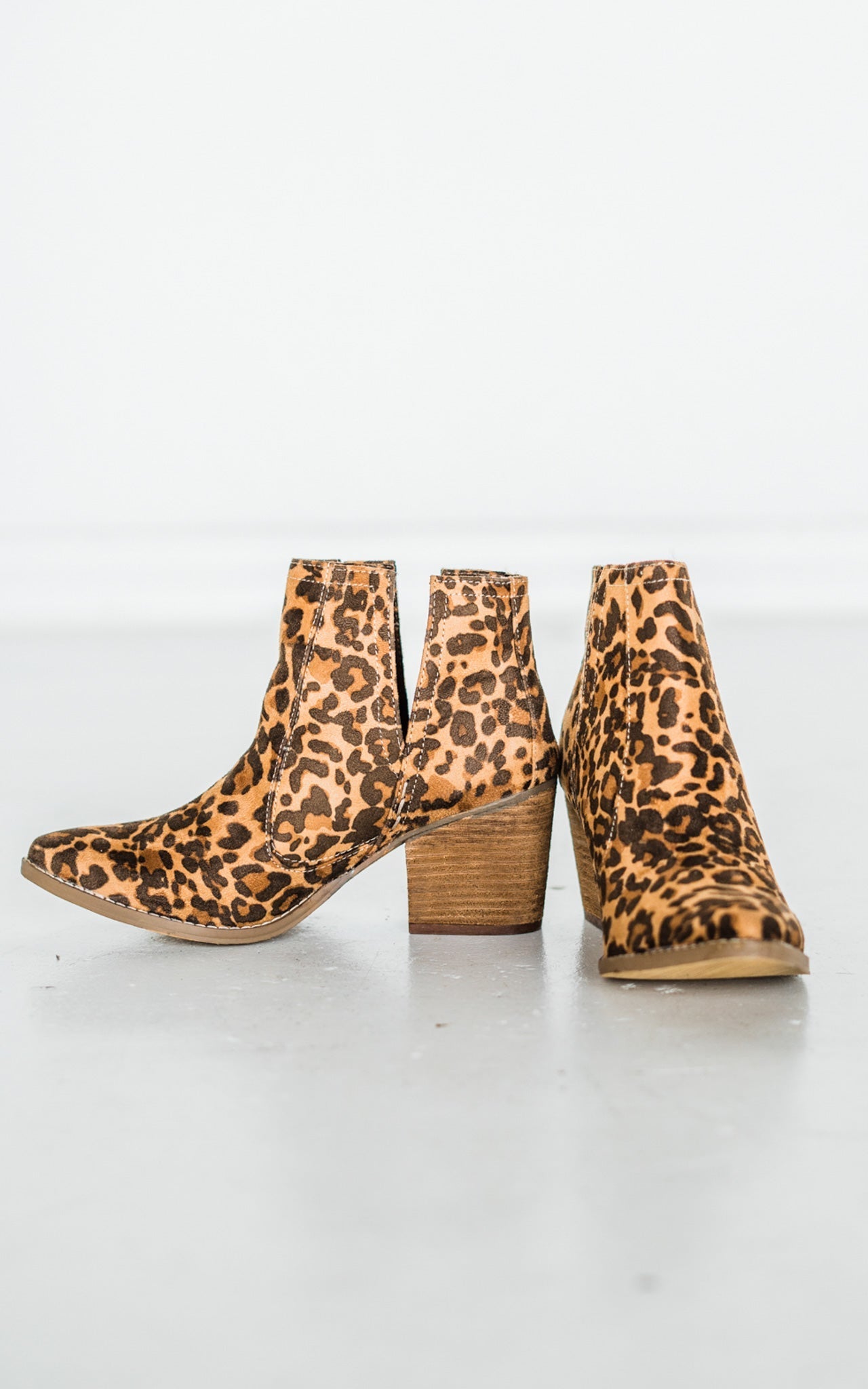 Not Rated Tarim Booties in Leopard - Rural Haze